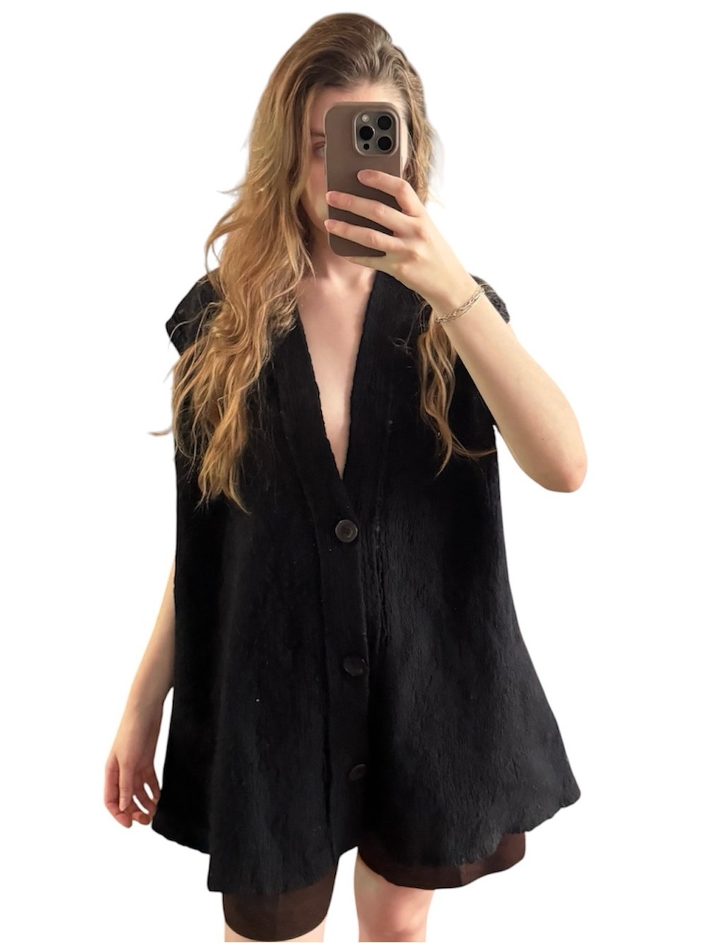 Rick Owens Button-Front Textured Vest